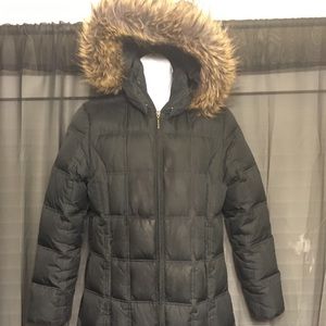 WeatherProof FurHooded Puffer Coat